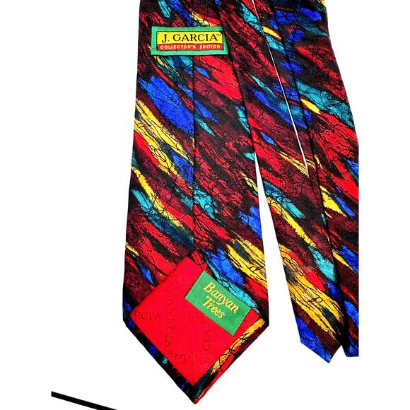 J. Garcia Collector's Edition "Banyan Trees" 100% Silk Tie by Stonehenge - Picture 3 of 4